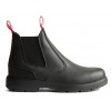 Hunters Drift Black Leather Occupational Non Safety Dealer Boots Slip On Hunters Drift Black Leather Occupational Non Safety Dealer Boots Slip On